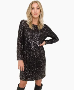 Jurk 74A06-03642 Zwart^Anna Van Toor Hot