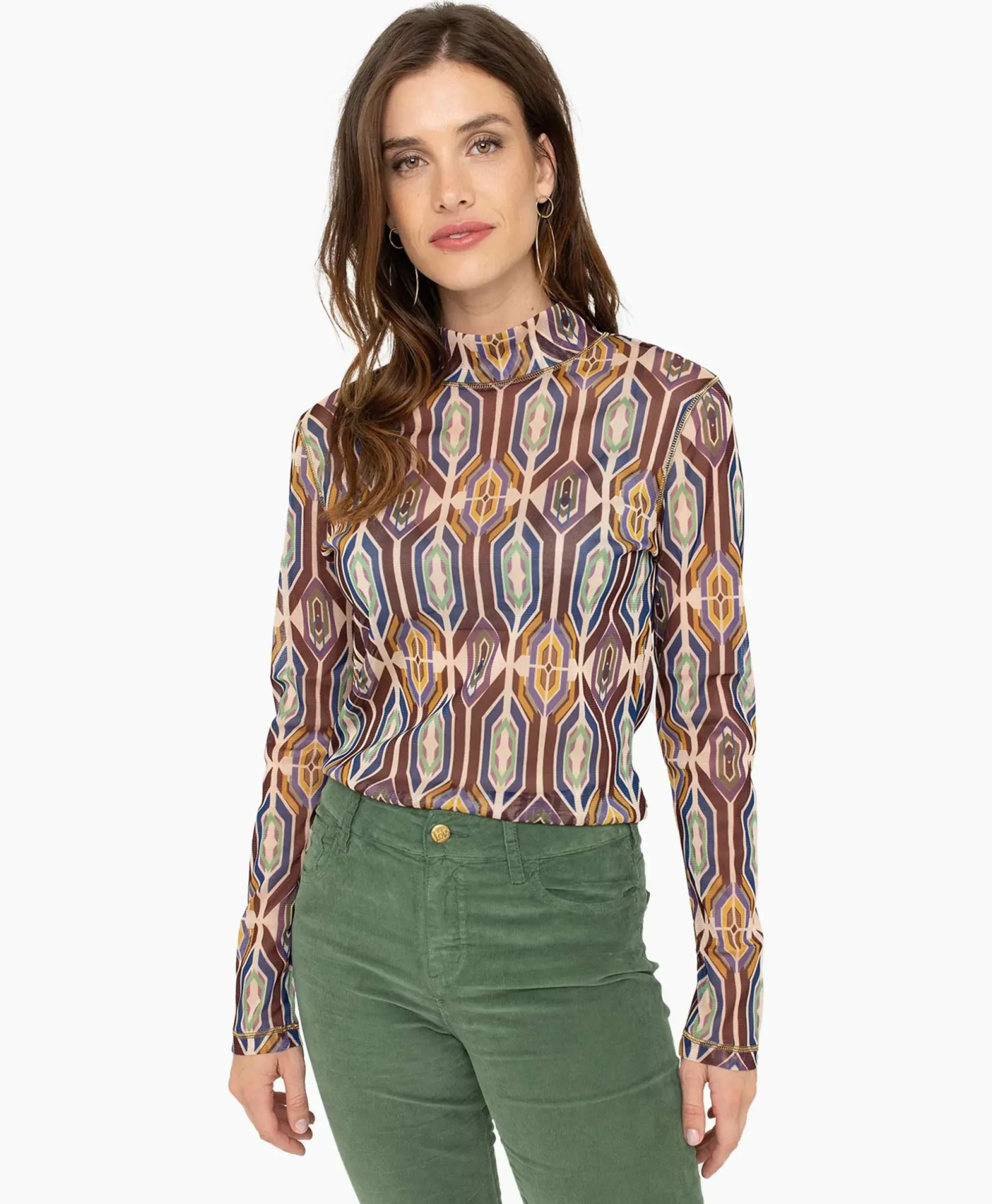 T-Shirt 26A04-03587A Blauw^Anna Van Toor Outlet