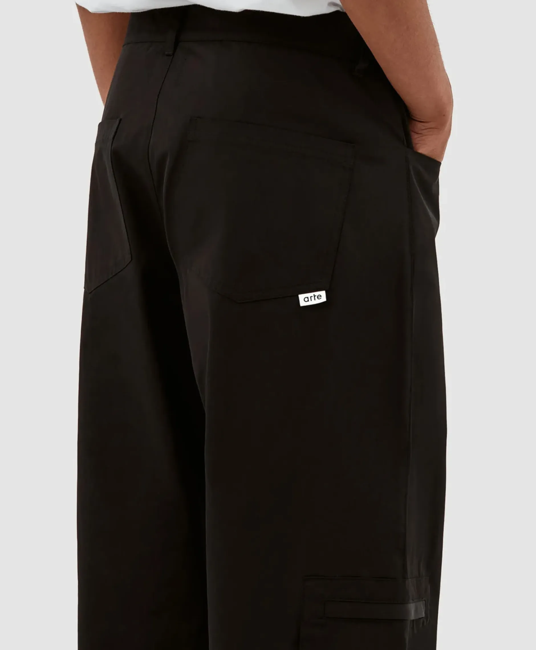 Broek Nylon Double Knee Pocket Zwart^Arte Antwerp