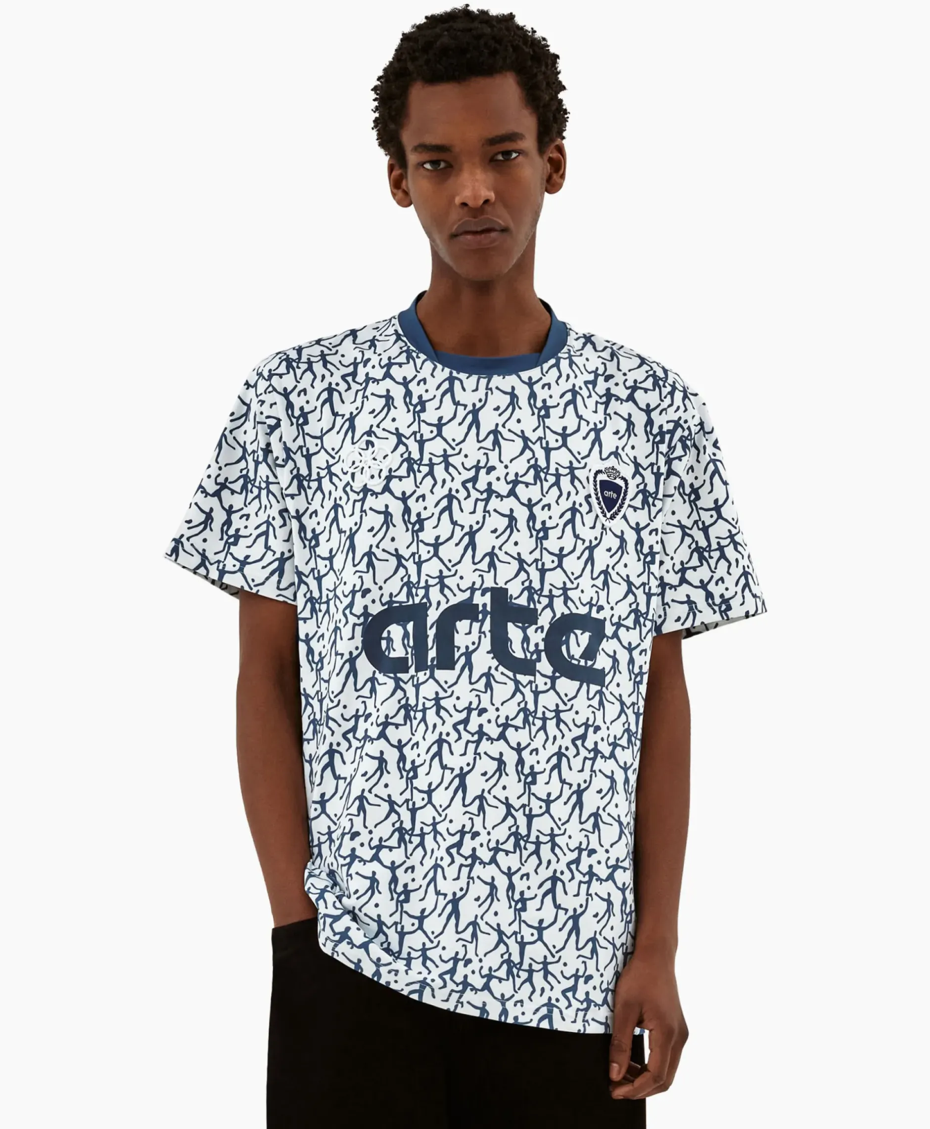 T-Shirt Korte Mouw Printed Futebol Wit^Arte Antwerp Clearance