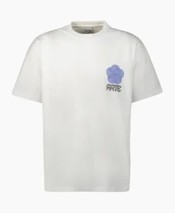 T-Shirt Korte Mouw Circle Flower Back Front Print Wit^Arte Antwerp New