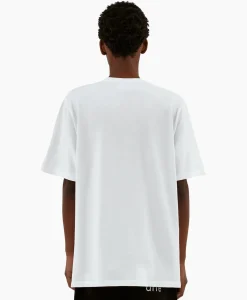 T-Shirt Korte Mouw Hearts Leaves Arte Logo Chest Wit^Arte Antwerp Online
