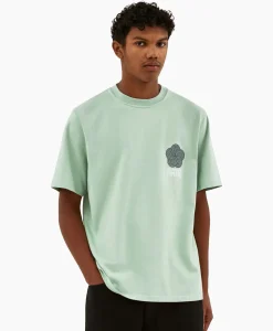 T-Shirt Korte Mouw Circle Flower Back Front Print Groen^Arte Antwerp Online