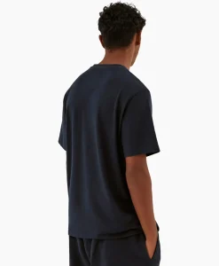 T-Shirt Korte Mouw Hearts Leaves Arte Logo Chest Donker Blauw^Arte Antwerp Best