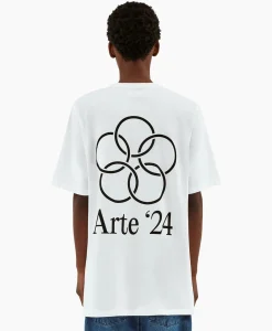 T-Shirt Korte Mouw Arte'24 Circles Back Wit^Arte Antwerp Discount
