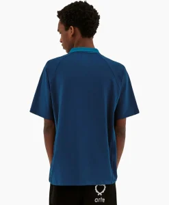 T-Shirt Korte Mouw Sport Fleece Arte Chest Contras Donker Blauw^Arte Antwerp