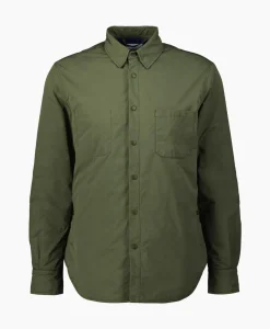 Overhemd Camicia Alvaro Wool Donker Groen^Aspesi Online