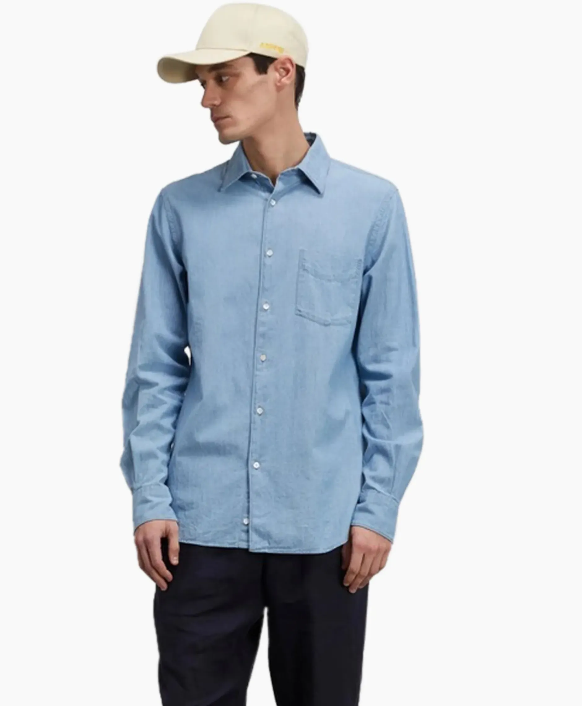 Overhemd Camicia Sedici Licht Blauw^Aspesi Clearance