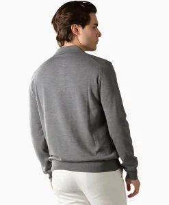 Polo Longsleeve Donker Grijs^Aurelien Discount