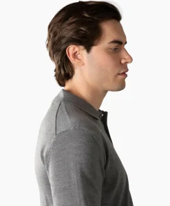 Polo Longsleeve Donker Grijs^Aurelien Discount