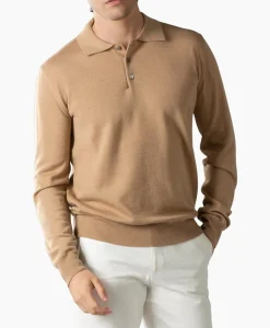Polo Longsleeve Beige^Aurelien