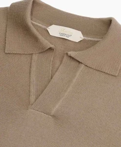 Pullover Buttonless Polo L Taupe^Aurelien Sale