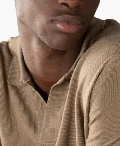 Pullover Buttonless Polo L Taupe^Aurelien Sale