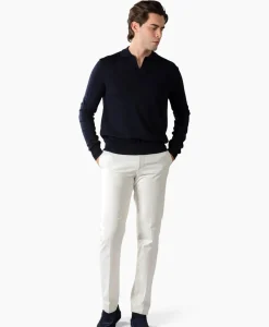Pullover Buttonless Polo L Donker Blauw^Aurelien Clearance