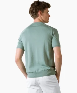 Polo Buttonles Ribsl Groen^Aurelien New