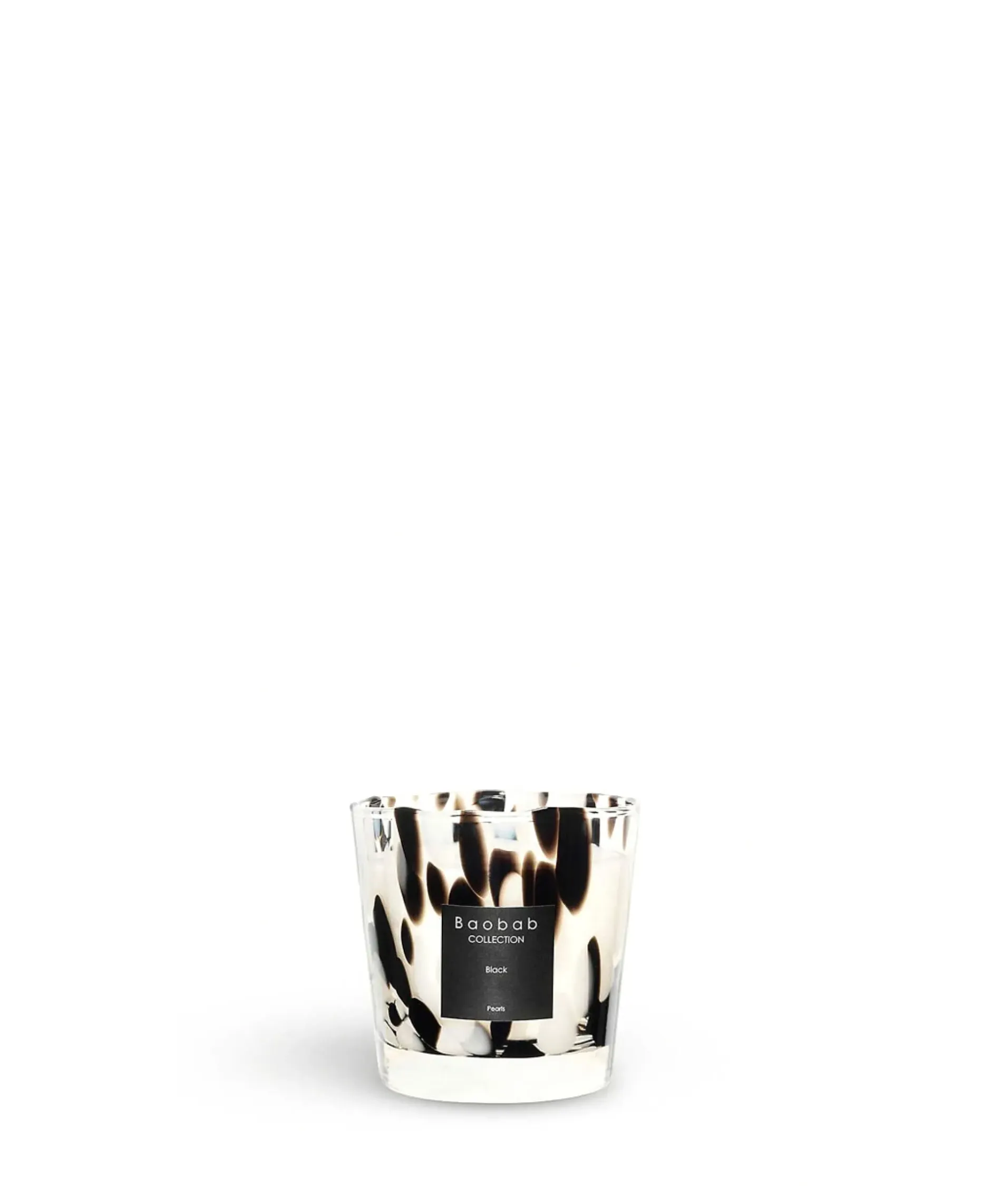 Kaars Max One Pearls Zwart^Baobab Hot