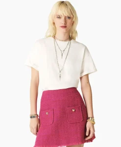 Ba&Sh T-Shirt Korte Mouw Rosie Ecru^Ba&sh Clearance