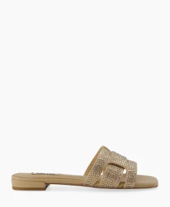 Sandaal Zonder Hak Strass Beige^Bibi Lou Hot