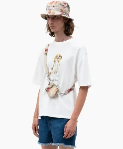 Bram's Fruit T-Shirt Korte Mouw Beagle Aquarel Wit^Bram's Fruit Online