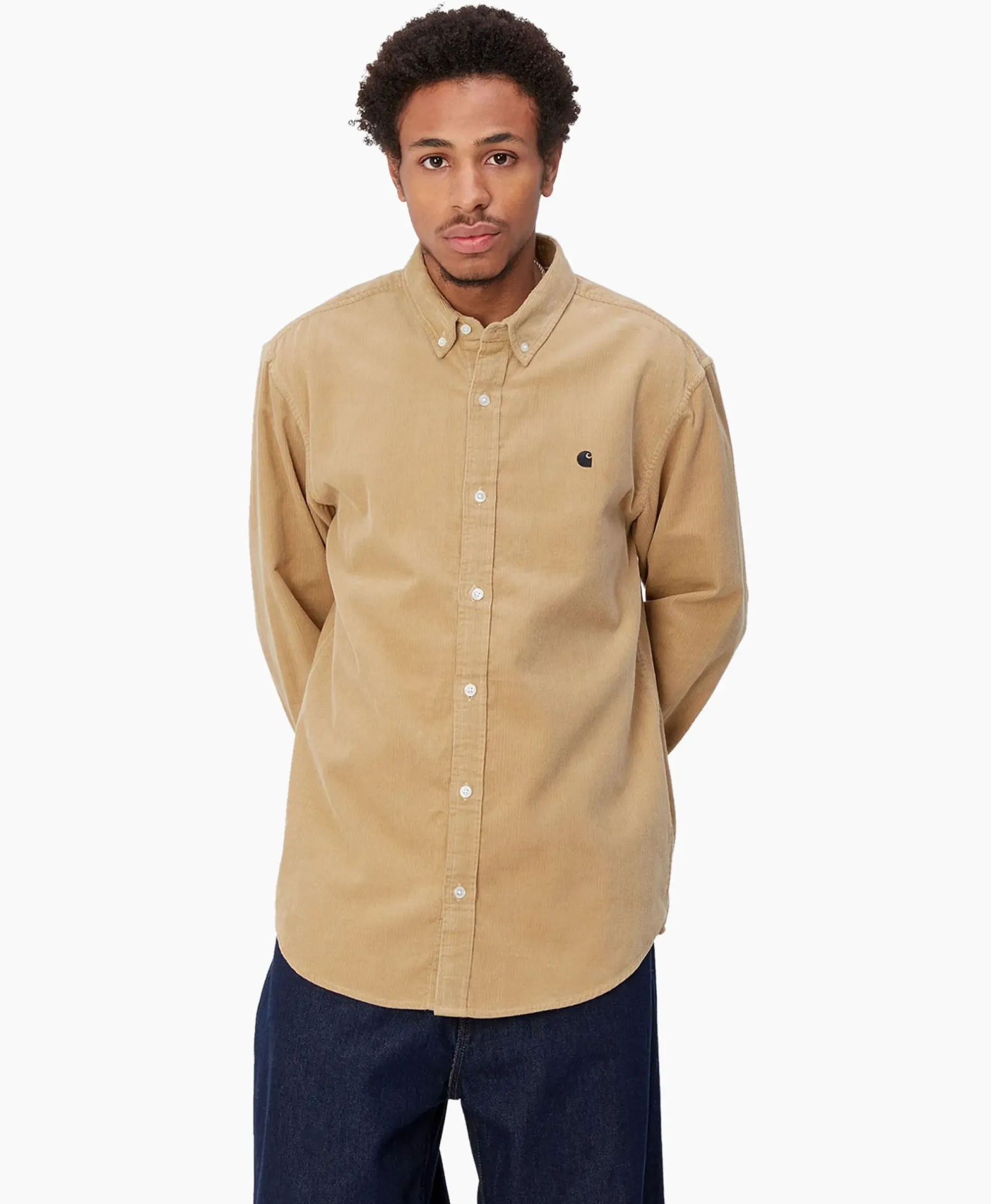 Overhemd L/S Madison Fine Cord Beige^Carhartt Wip Best