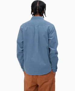 Overhemd L/S Madison Fine Cord Blauw^Carhartt Wip Clearance