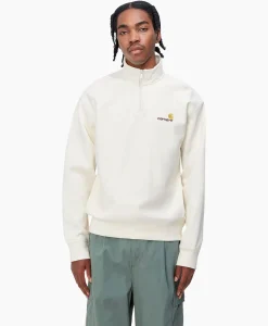 Sweater Half Zip American Script Ecru^Carhartt Wip Online