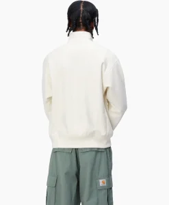 Sweater Half Zip American Script Ecru^Carhartt Wip Online