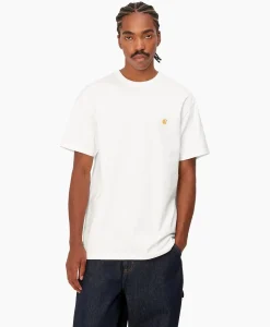 T-Shirt Korte Mouw S/S Chase Wit^Carhartt Wip