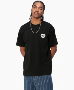 T-Shirt Korte Mouw S/S Heart Bandana Zwart^Carhartt Wip Discount