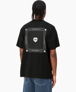 T-Shirt Korte Mouw S/S Heart Bandana Zwart^Carhartt Wip Discount
