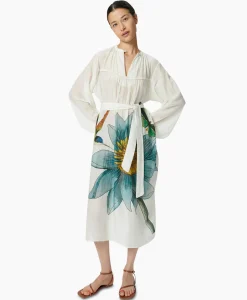 Maxi Jurk Daisy Embroidered Blauw^Chufy Clearance