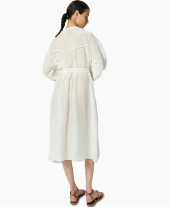 Maxi Jurk Daisy Embroidered Blauw^Chufy Clearance