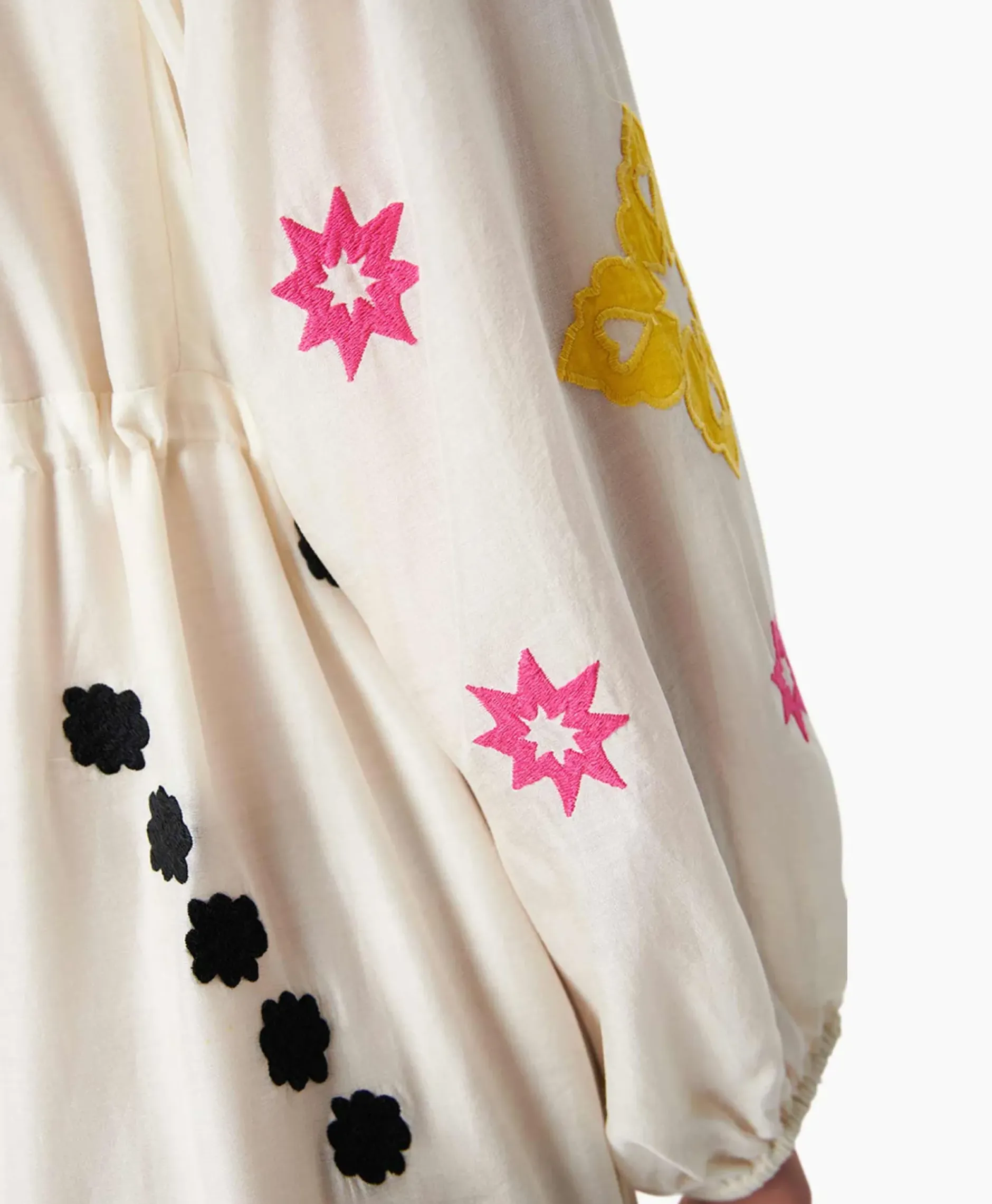 Maxi Jurk Gypsy Embroidered Ecru^Chufy Outlet