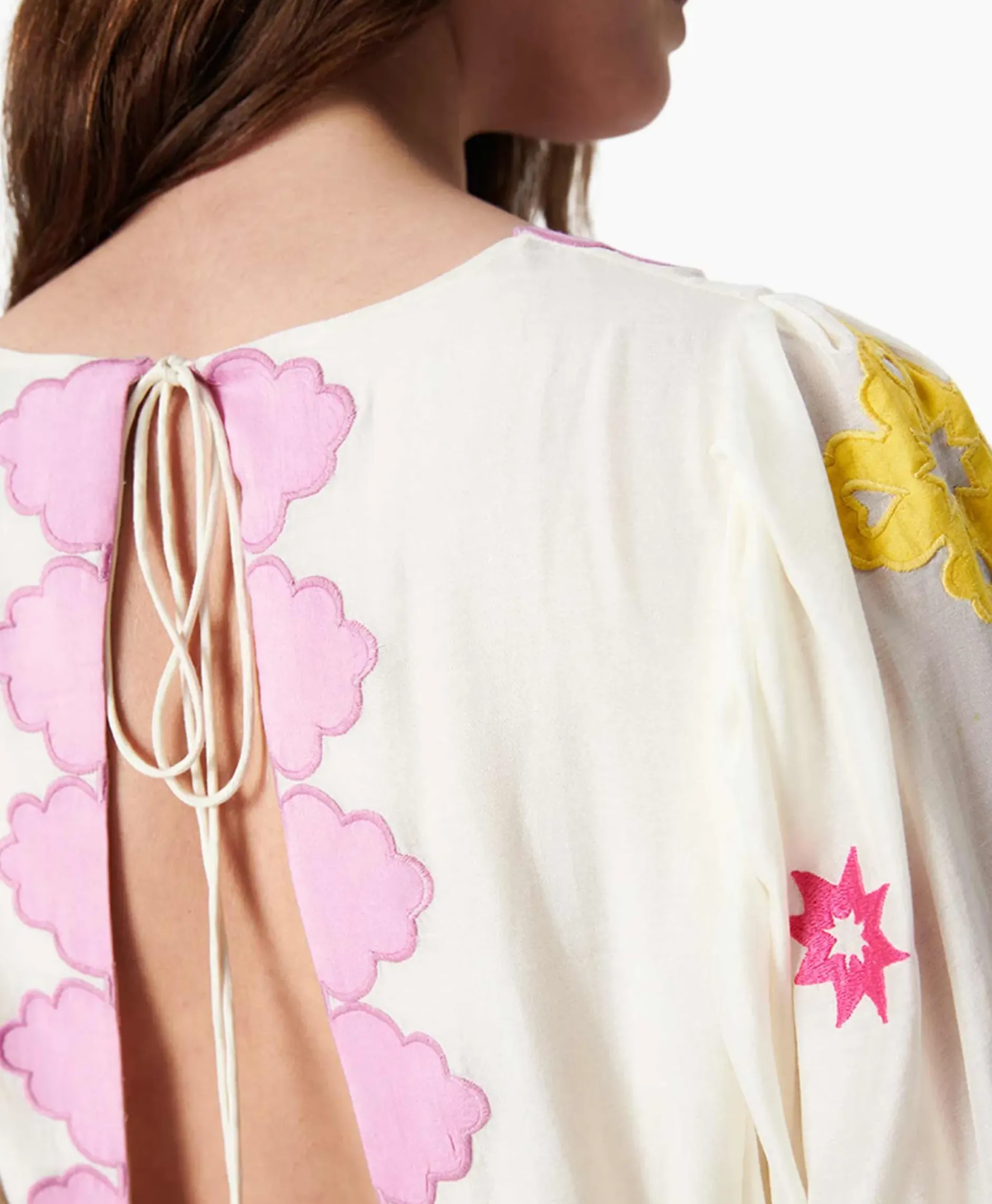 Maxi Jurk Gypsy Embroidered Ecru^Chufy Outlet