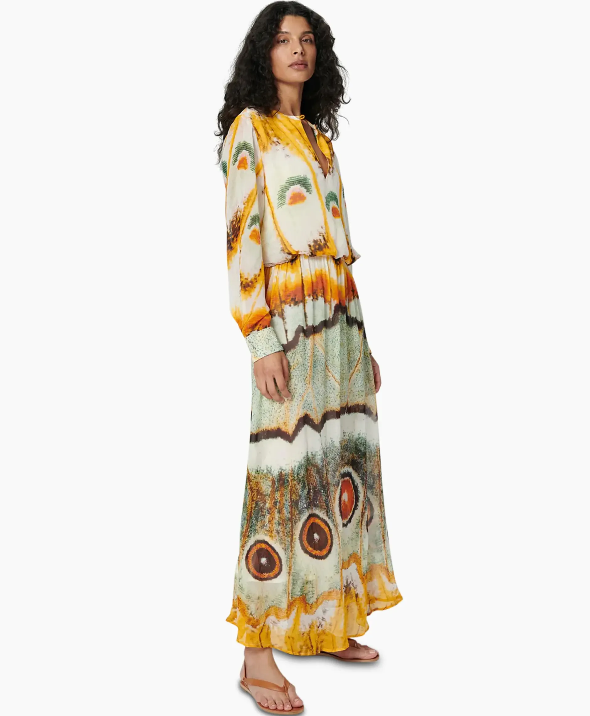 Maxi Jurk Layla Geel^Chufy Sale
