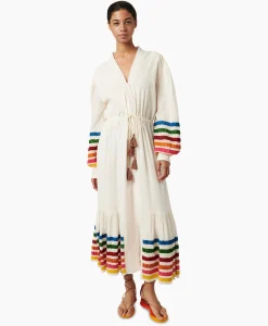 Maxi Jurk Lena Embroidered Off White^Chufy Online