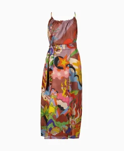 Maxi Jurk Rain Bordeaux^Chufy Clearance
