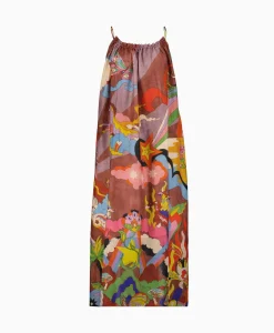 Maxi Jurk Rain Bordeaux^Chufy Clearance