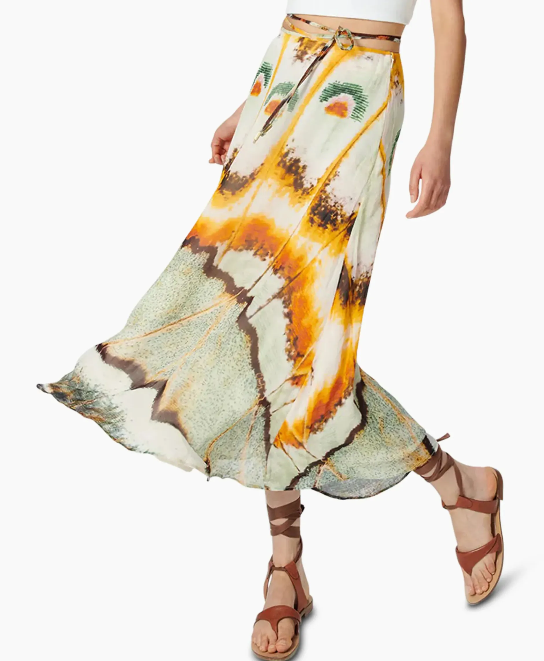 Maxi Rok Jasmine Geel^Chufy Sale