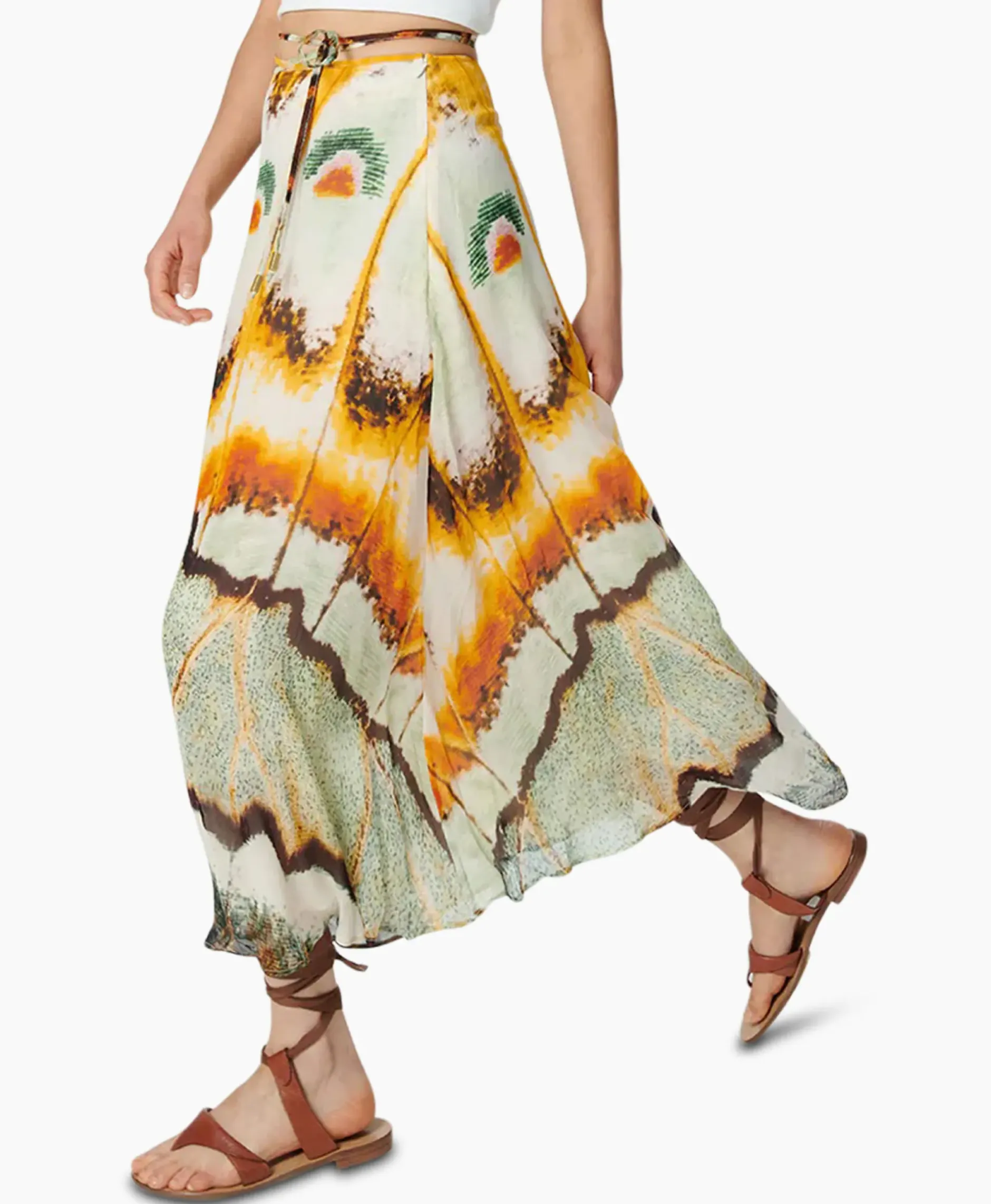 Maxi Rok Jasmine Geel^Chufy Sale