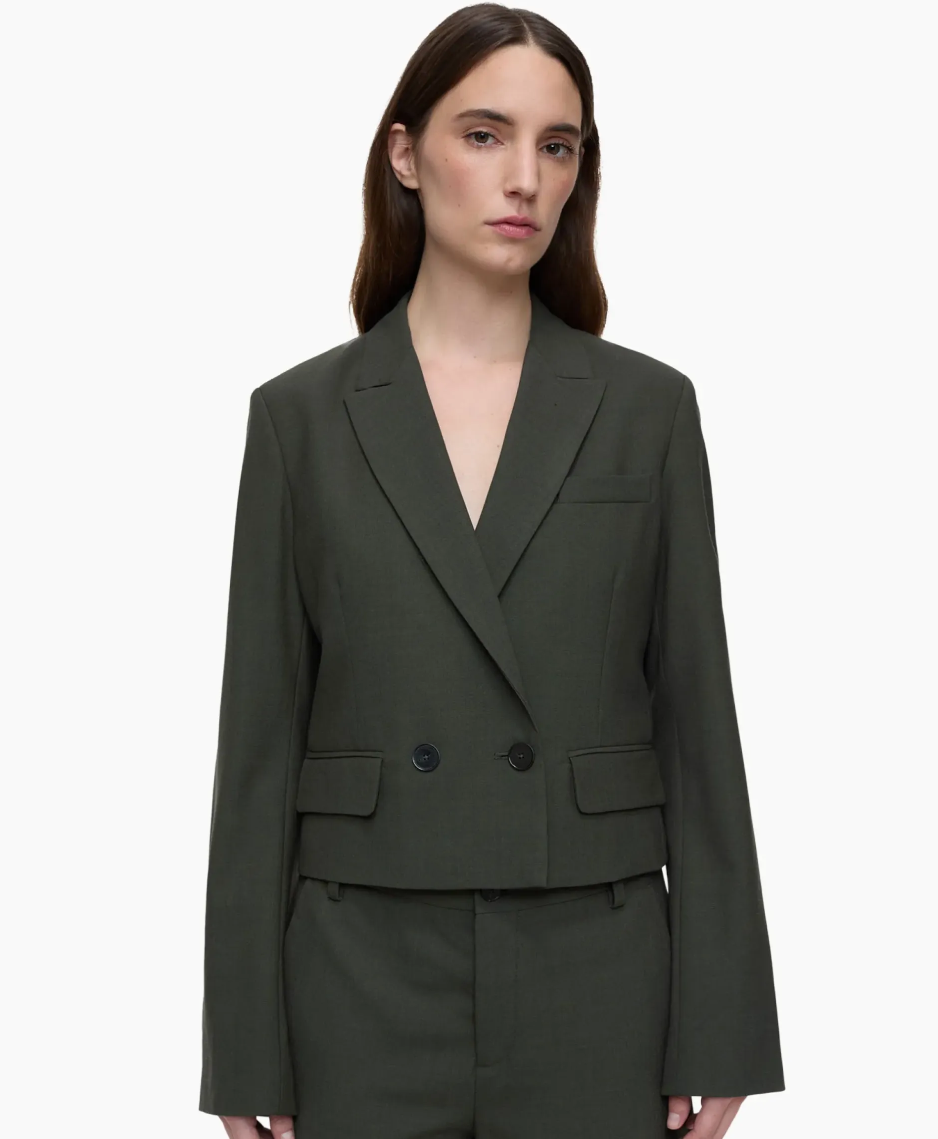 Blazer Fitted Groen^Closed