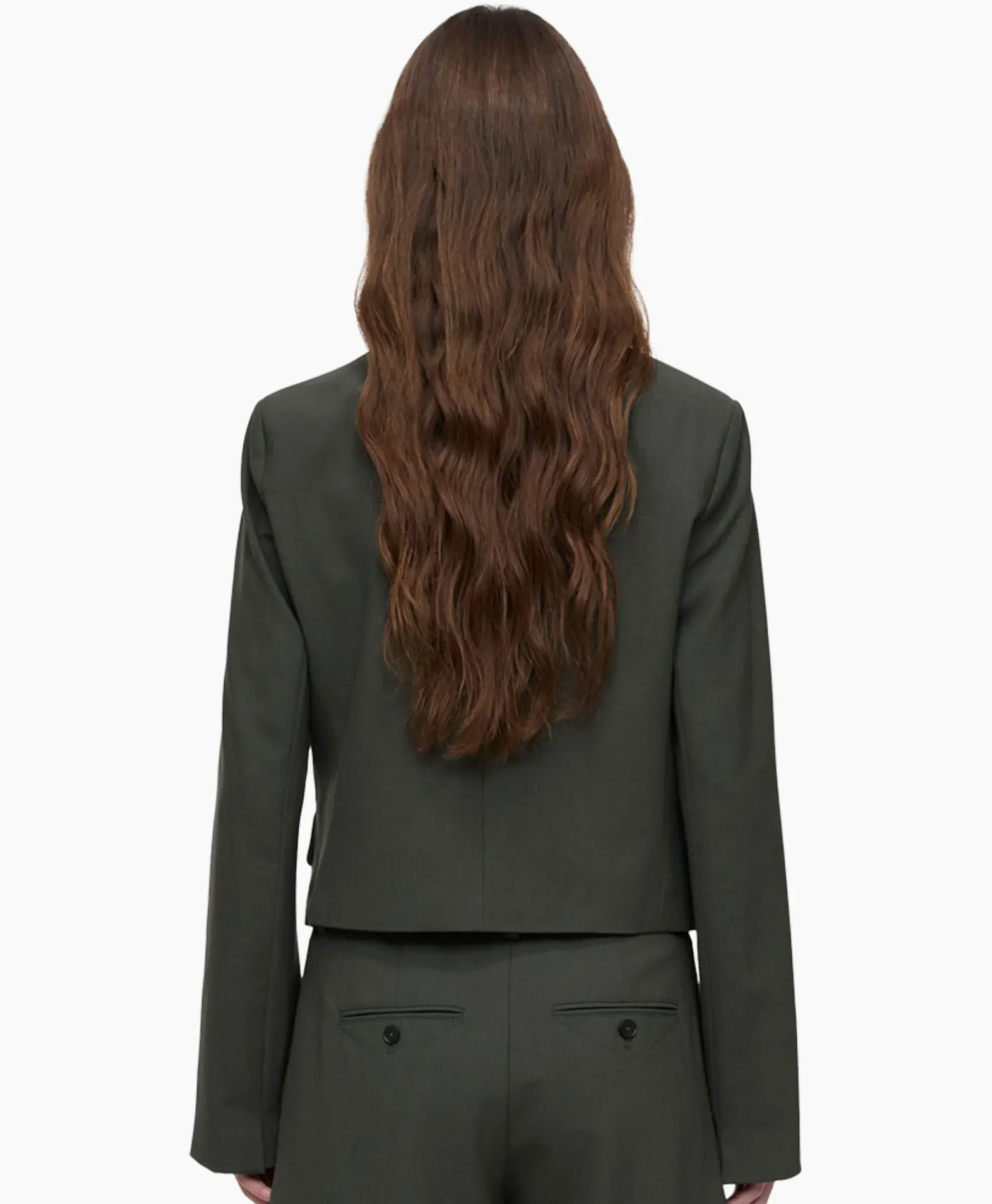 Blazer Fitted Groen^Closed