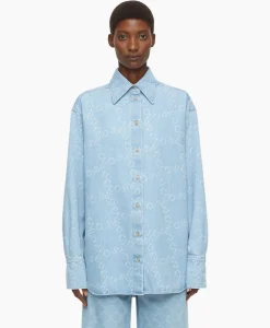 Blouse Boxy Long Sleeve Licht Blauw^Closed New