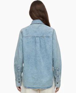 Blouse Fitted Midden Blauw^Closed Best