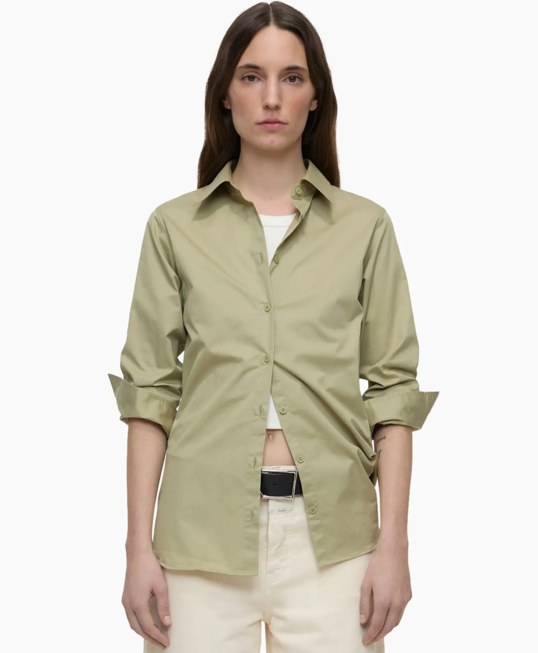 Blouse Waisted Beige^Closed Best