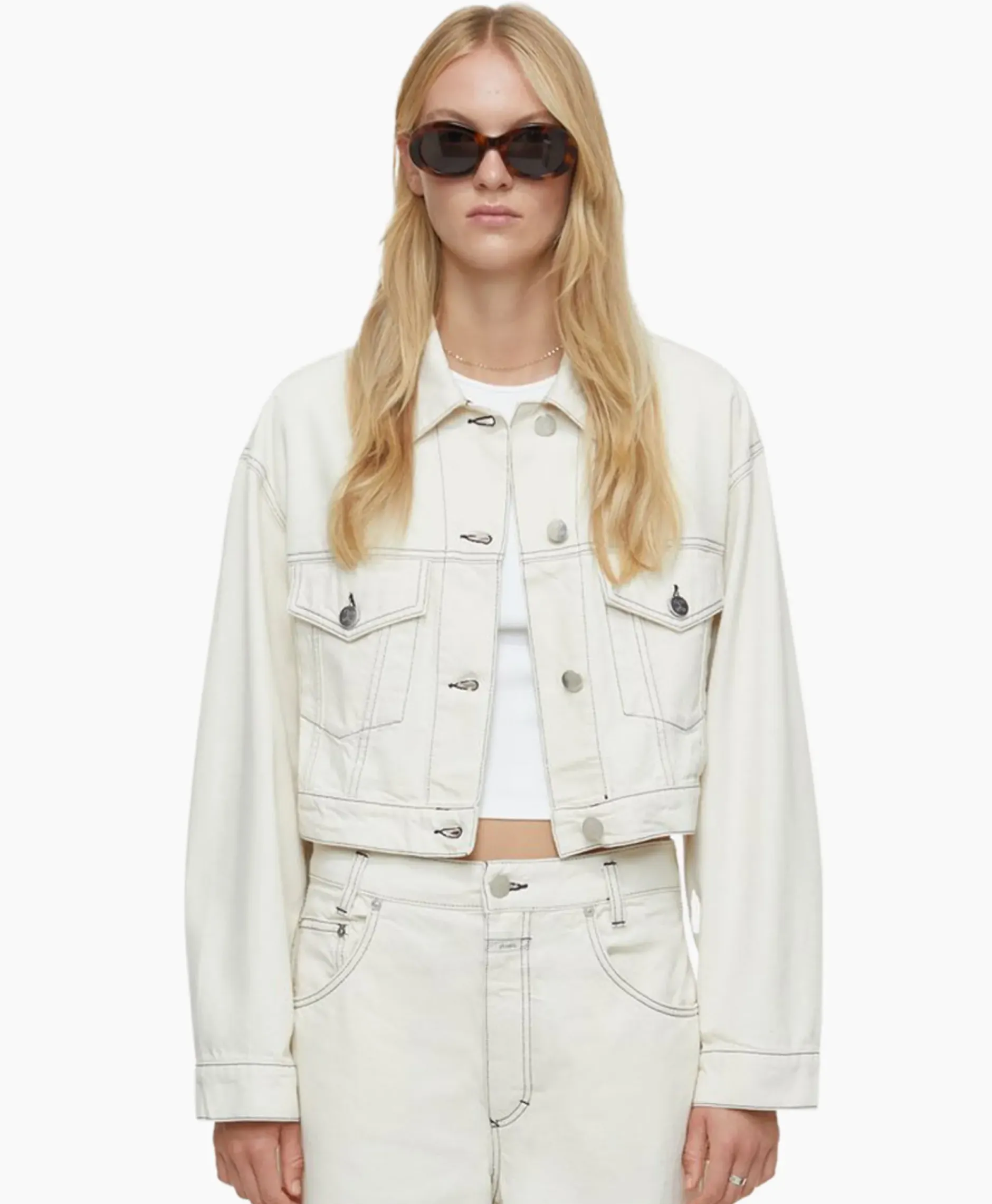 Jack Boxy Denim Off White^Closed Clearance