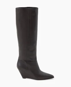 Lange Laars Wedge Boot Donker Bruin^Closed Online