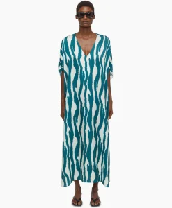 Maxi Jurk Caftan Blauw^Closed