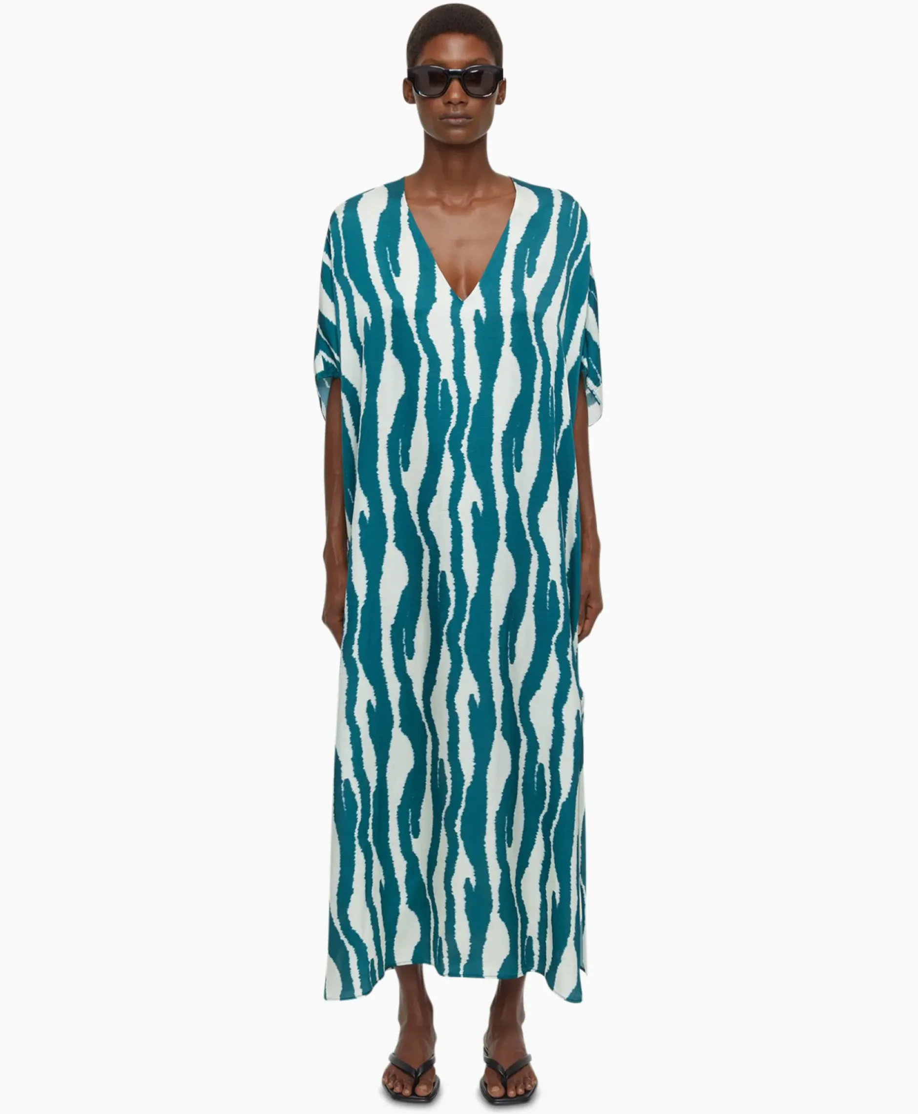 Maxi Jurk Caftan Blauw^Closed