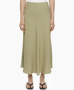 Midi Rok A Shape Skirt Groen^Closed Sale
